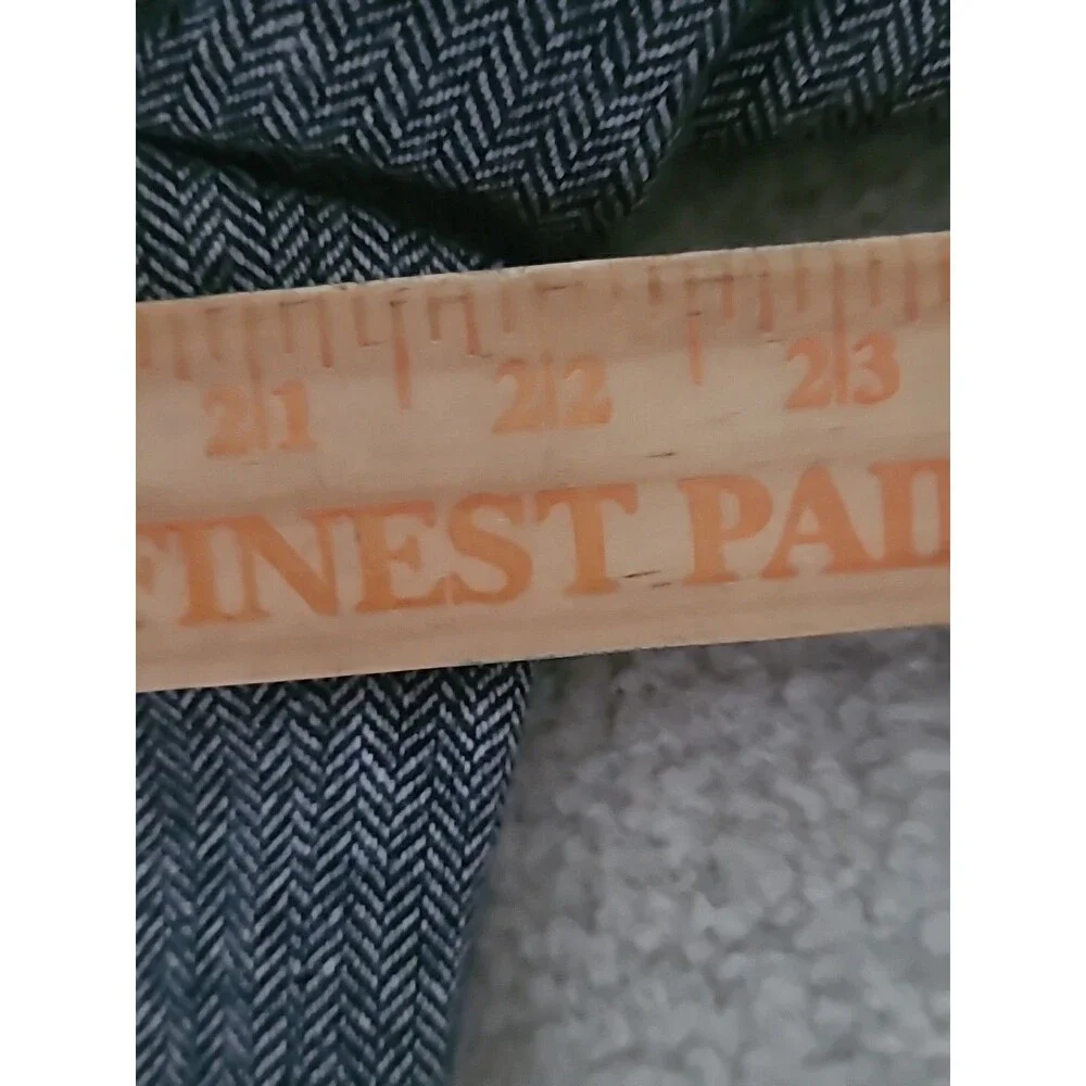 ADOLFO Lambswool TWEED Sport Coat Mens 44R Gray Herringbone Fleck Blazer Jacket - Picture 14 of 16